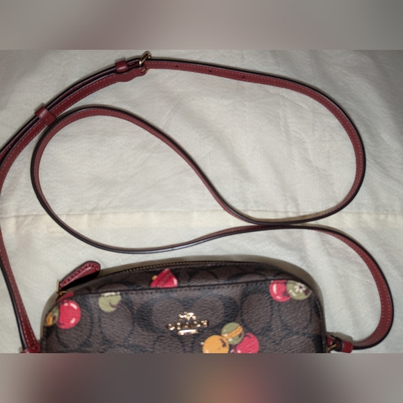 Coach Ornament Print Mini Camera Bag Signature Canvas Brown Multi EUC - Picture 14 of 14